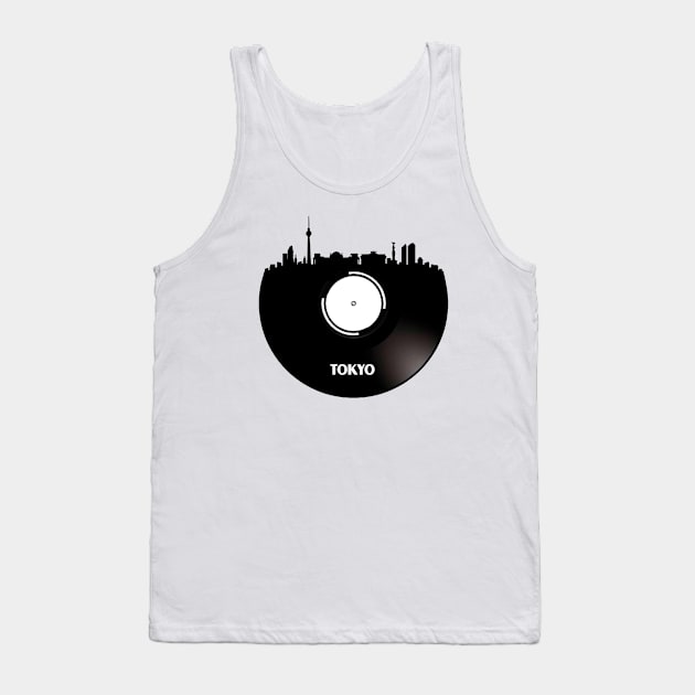 Tokyo Vinyl Tank Top by Ferrazi